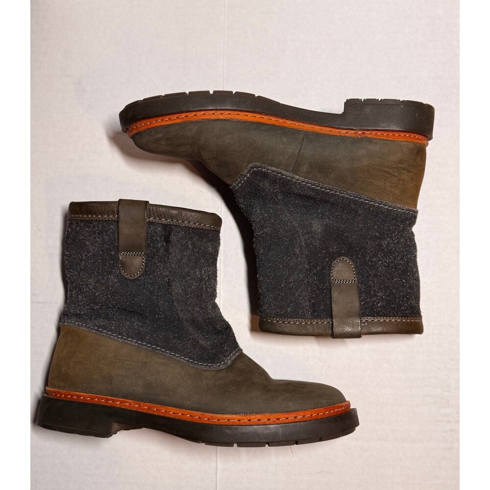 CLARKS Trace Fern Leather Boots Women Size 8 1/2 (Bx 3)